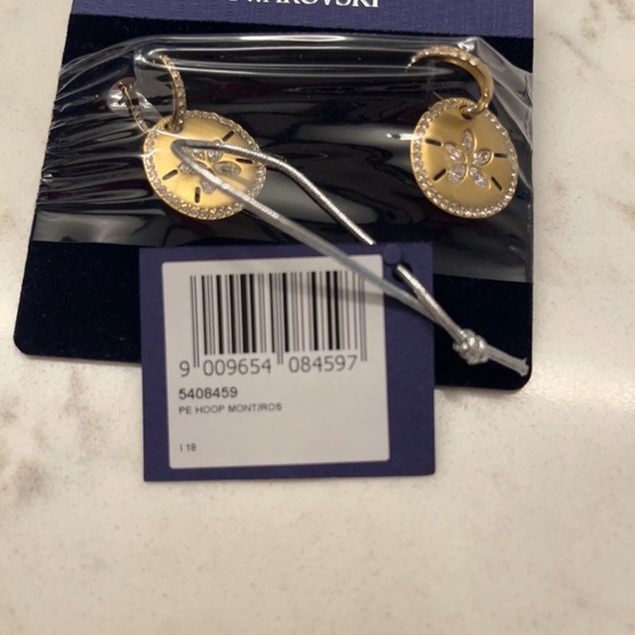 Swarovski mini hoop sand coin - Picture 3 of 3